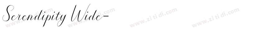 Serendipity Wide字体转换